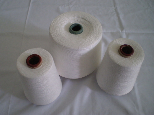 30s/1 100% Recycled Polyester Yarn Raw White For Knitting Sock
