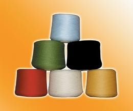 Ring Spun Polyester Slub Yarn , 20s 30s 40s For Knitting