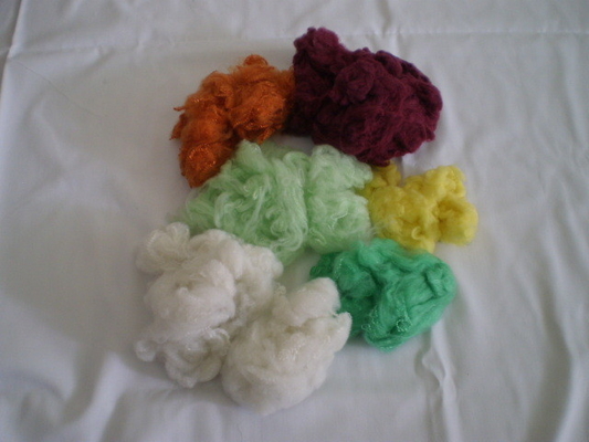 Solid 100% Polyester Staple Fiber For Pillow , Sofa , Toys