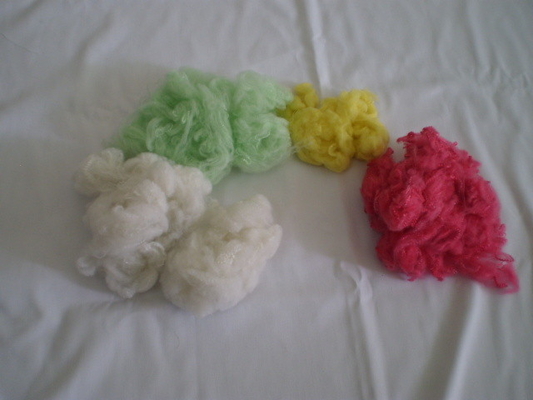 Solid 100% Polyester Staple Fiber For Pillow , Sofa , Toys