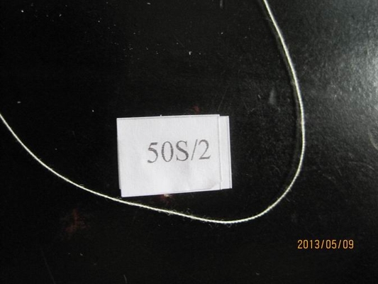 Black , White 50s/2 Polyester Spun Yarn For Embroidery Custom
