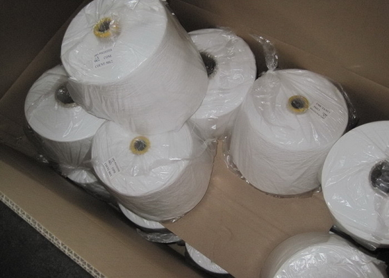 50s / 2 Raw White Polyester Spun Yarn For Silk Sewing Thread