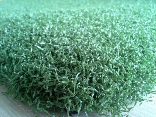Nylon Monofilament Curly Yarn Golf Artificial Grass , 40 Mm Height Golf Tee Turf