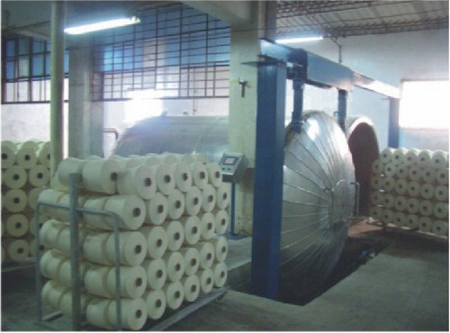 Constant Speed Vacuum Steaming Textile Spinning Machinery For Nylon Yarn