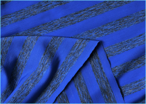 Yarn Dyed 4 Way Stretch Stripe Supplex Lycra Fabric , Polyester Nylon Spandex Blend Fabric