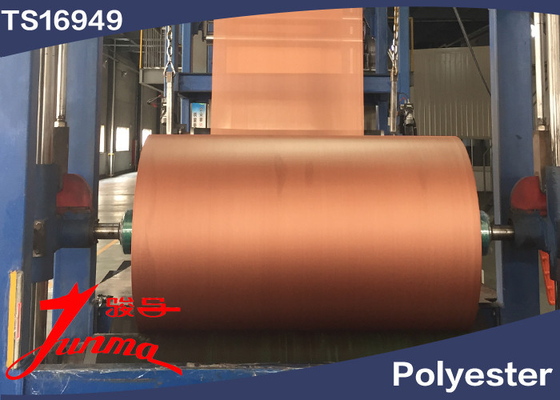 PCR HMLS Dipped Polyester Tire Cord Fabric 1000D / 3 In Brown