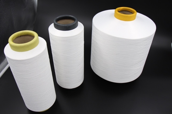 Raw White DTY 150D/48F Polyester Twisted Yarn SIM Semi-Dull AA grade