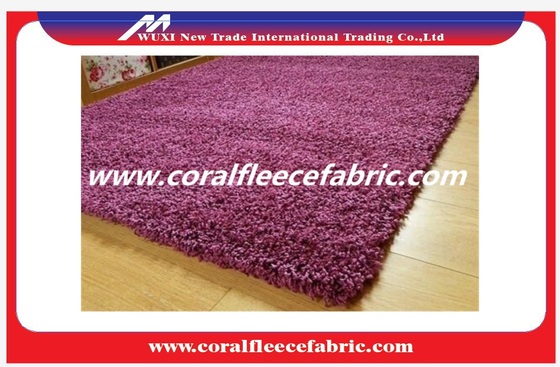 Custom Polyester Long Pile Shaggy Carpet Red Purple White for Car or Commercial Use