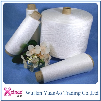 Filato cucirino 100% di Ring Spun Polyester Yarn di torsione bianca cruda del poliestere ad alta resistenza